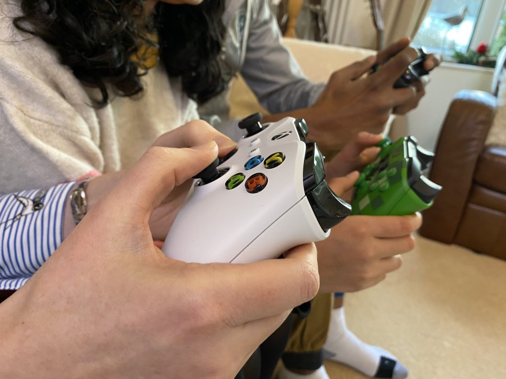 Family Plays Xbox Together